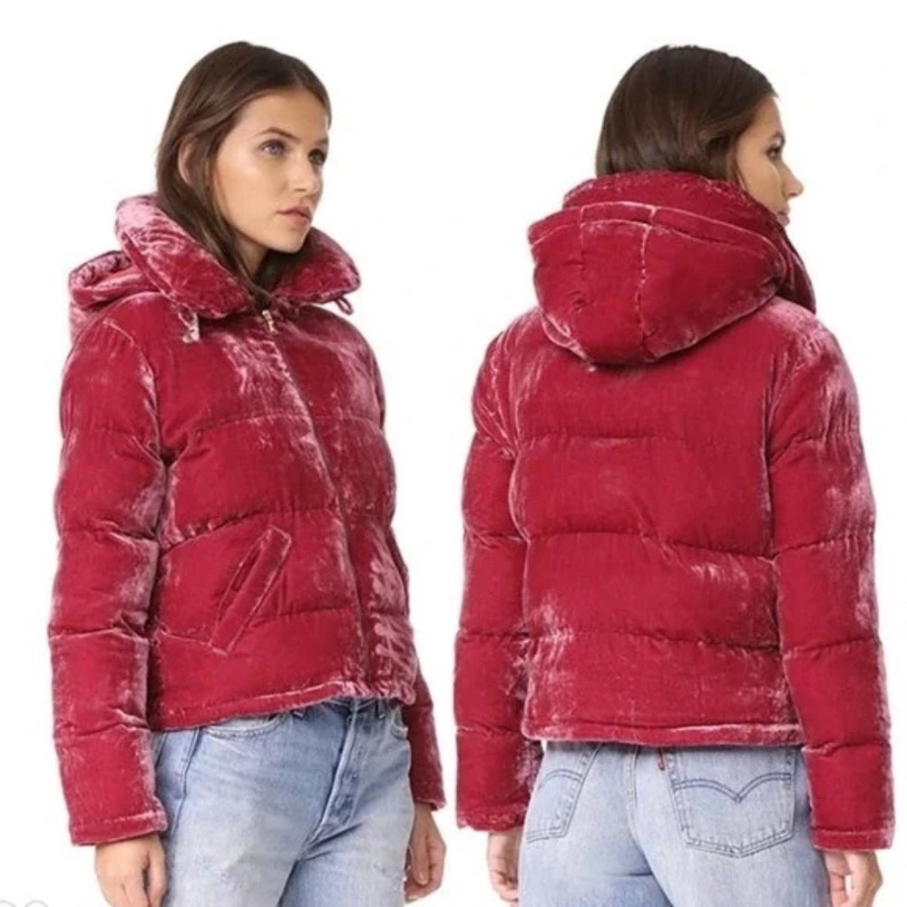Pink Velvet Puffer - Rachel Antonoff Size L